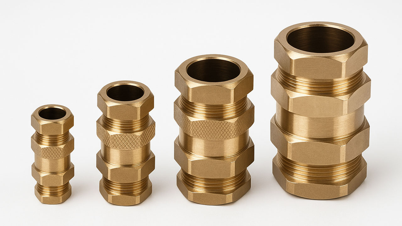 E1 W Brass Cable Glands