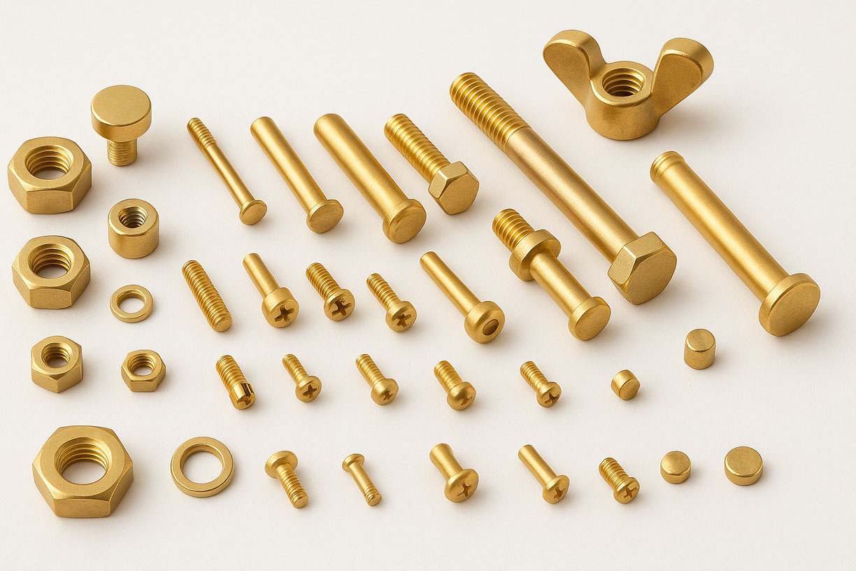 Brass Nuts Bolts Fasteners