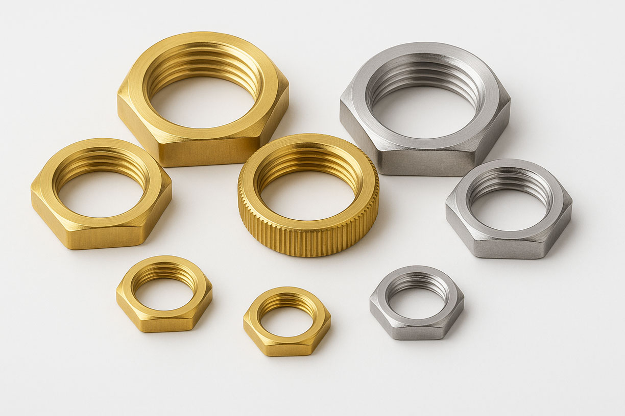 Brass Lock Nuts Panel Nuts