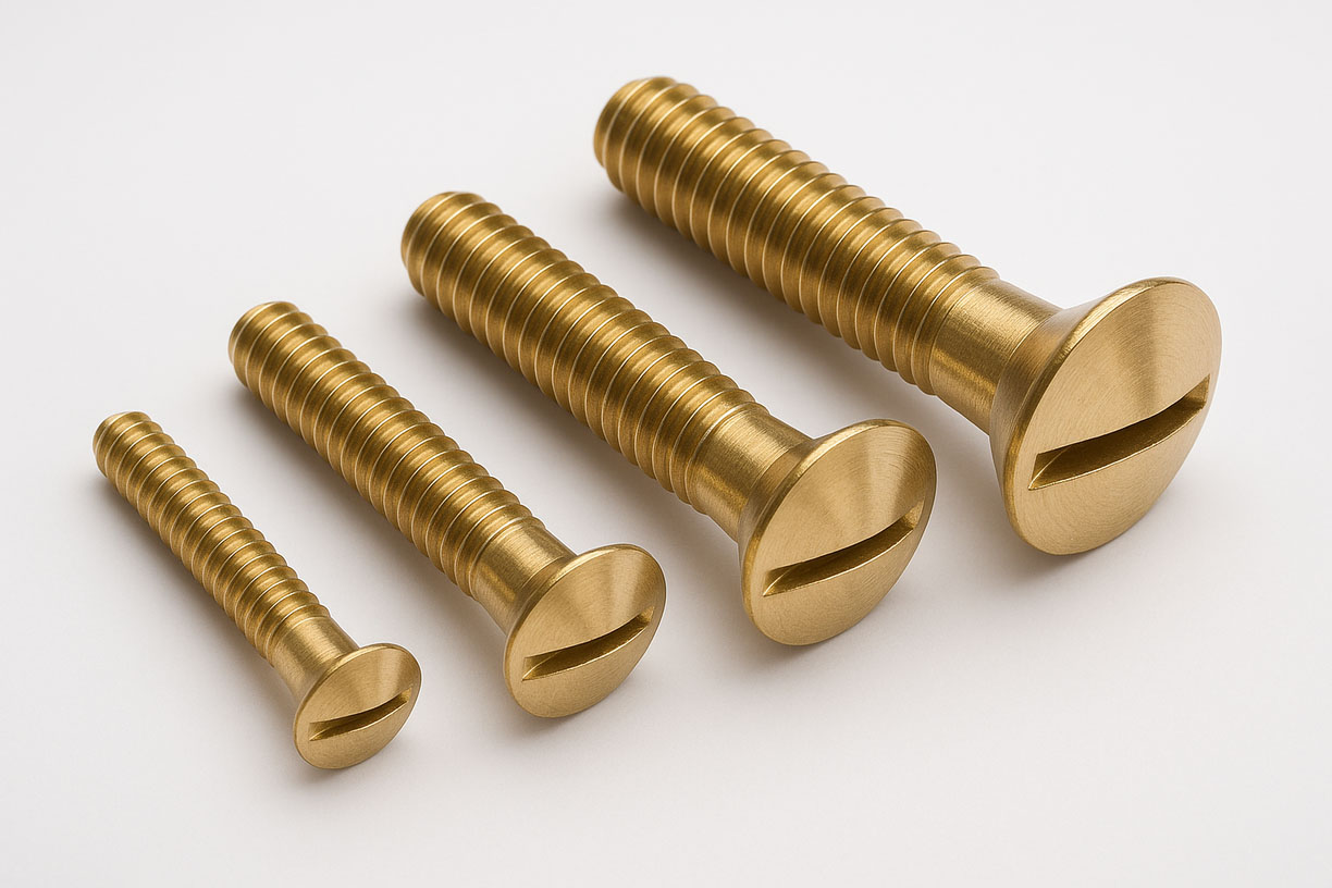 Brass Raised CSK Head Screws