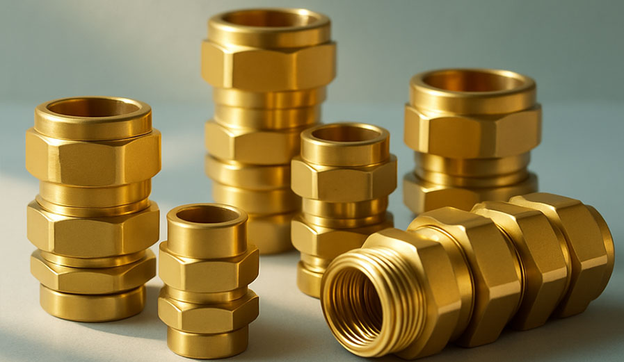 Brass CW Cable Glands 3 Parts