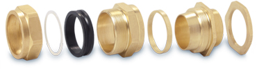 Brass CW Cable Glands 4 Parts