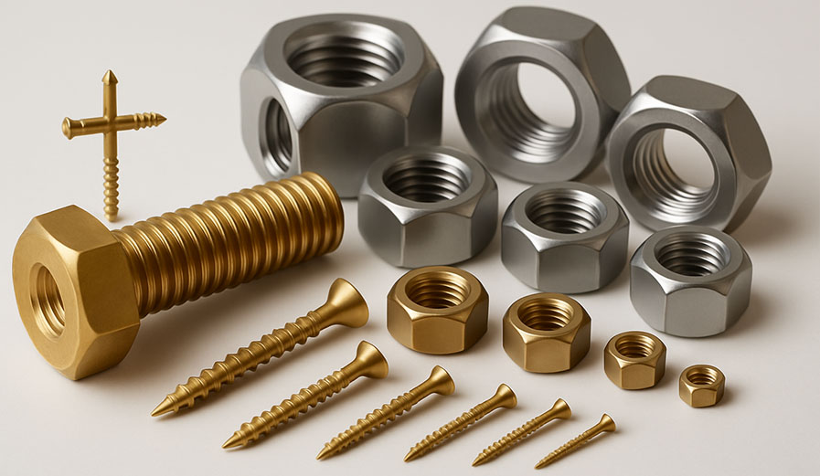 Brass Copper Stainless Screws Nuts Bolts Fast