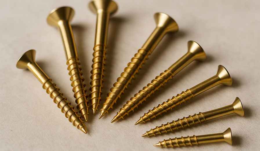 Brass Counter Sunk CSK Woodscrews